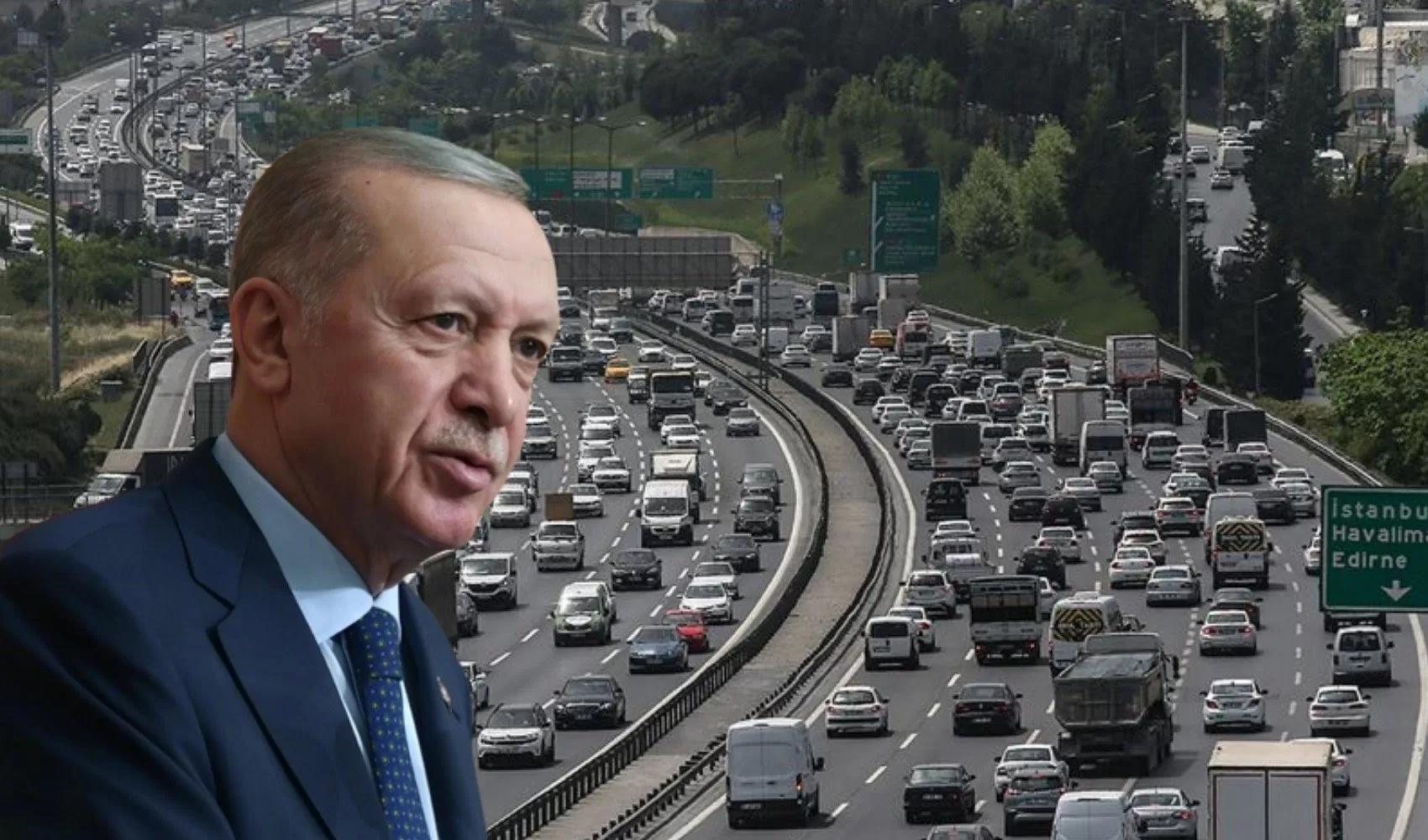 Cumhurbaşkanı Recep Tayyip Erdoğan, Yargı Reformu Stratejisi Tanıtım Toplantısı’nda trafik