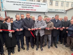 Malatya’da 6 Şubat depremlerinde hizmet binaları yıkılan 20 odaya CHP