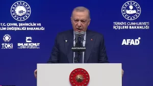 Cumhurbaşkanı Recep Tayyip Erdoğan, 6 Şubat 2023 depremlerinin ikinci yıl