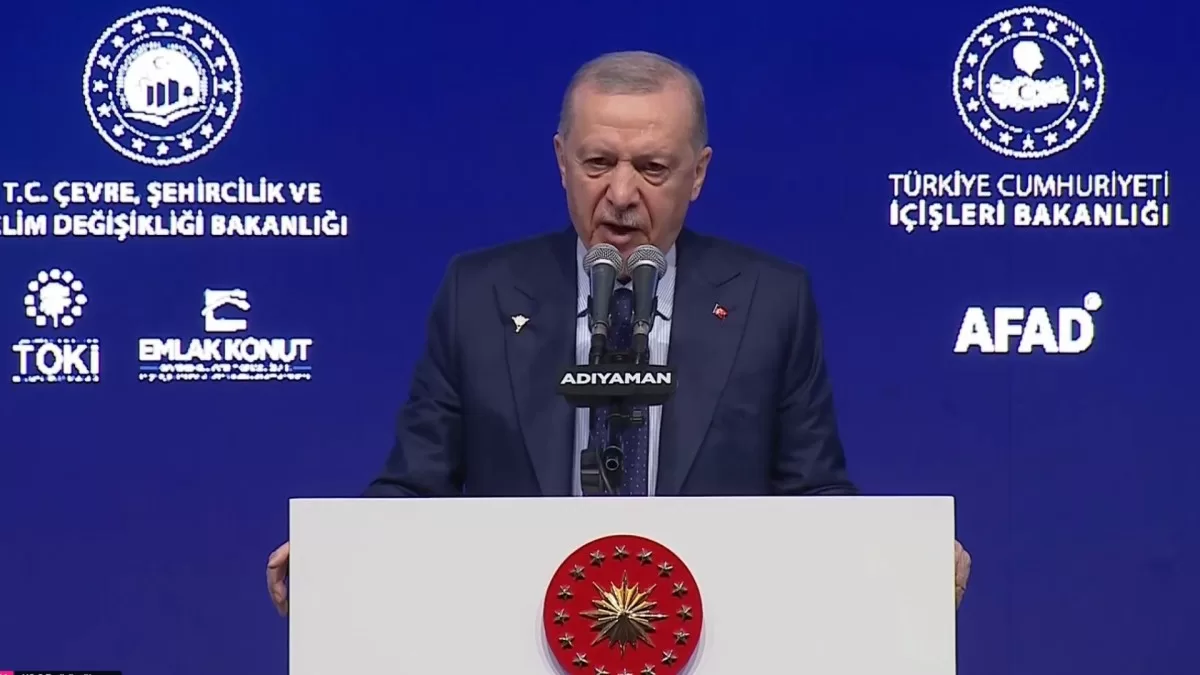 Cumhurbaşkanı Recep Tayyip Erdoğan, 6 Şubat 2023 depremlerinin ikinci yıl