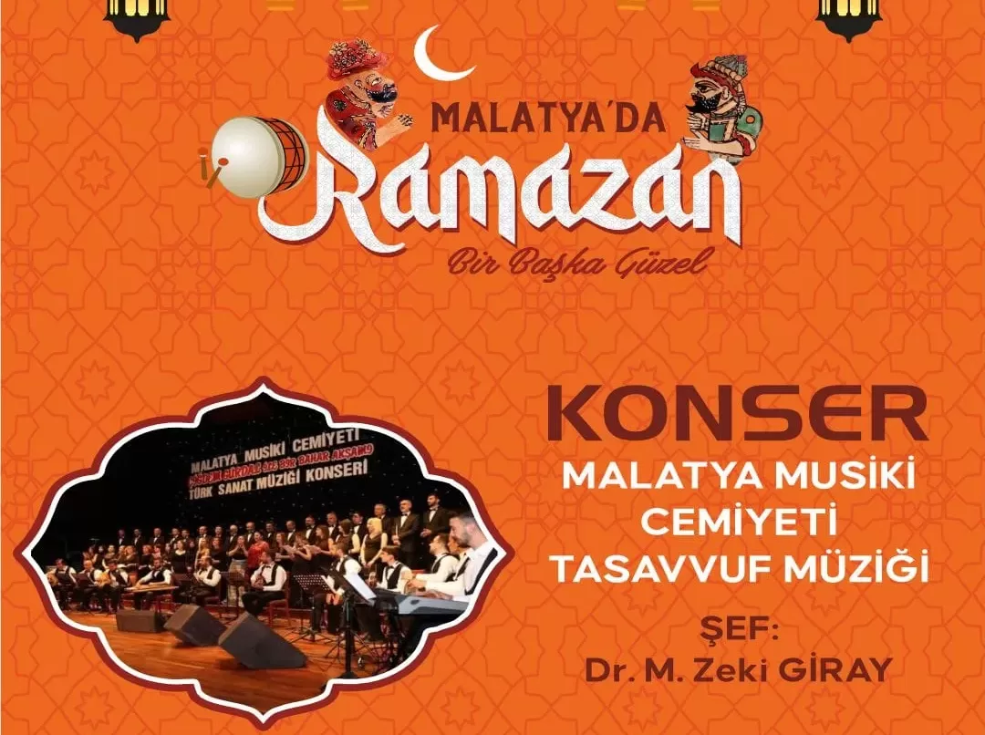 Ramazan Coşkusu Malatya’da Konserlerle Sürüyor Malatya Büyükşehir Belediyesi, Ramazan ayının manevi atmosferini özel etkinliklerle taçlandırmaya