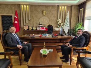 Belediye Başkanı Mikail Sülük’ten DSİ Müdürü Sebahattin Şamcı’ya Ziyaret Belediye