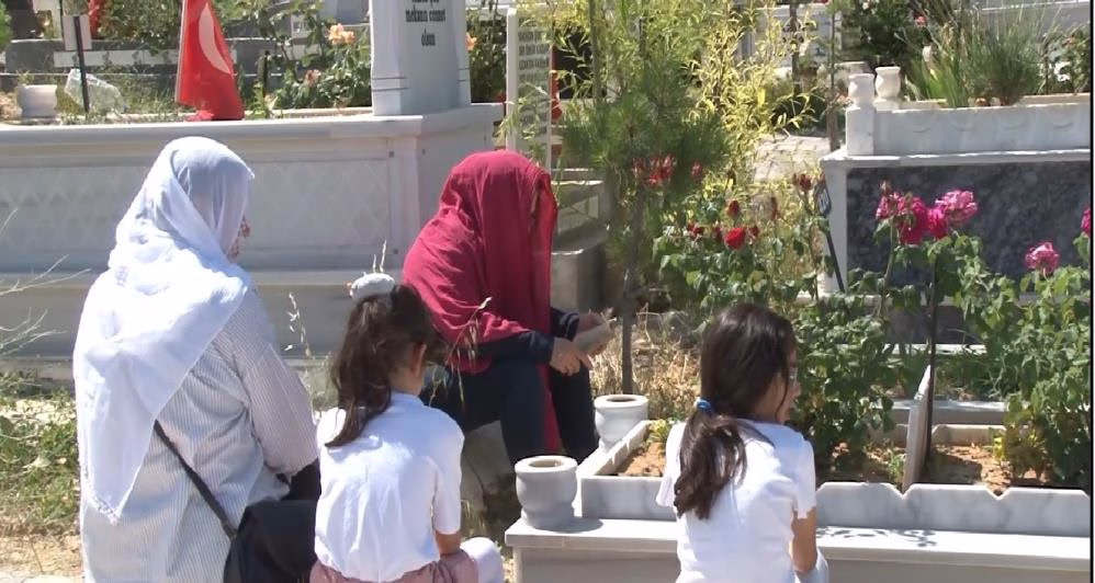 Malatya’da 6 Şubat depremlerinde hayatını kaybeden vatandaşlar, Kurban Bayramı sabahında
