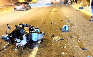 Malatya-Elazığ Yolunda Motosiklet Traktör Römorkuna Çarptı: 1 Yaralı Malatya-Elazığ yolunda
