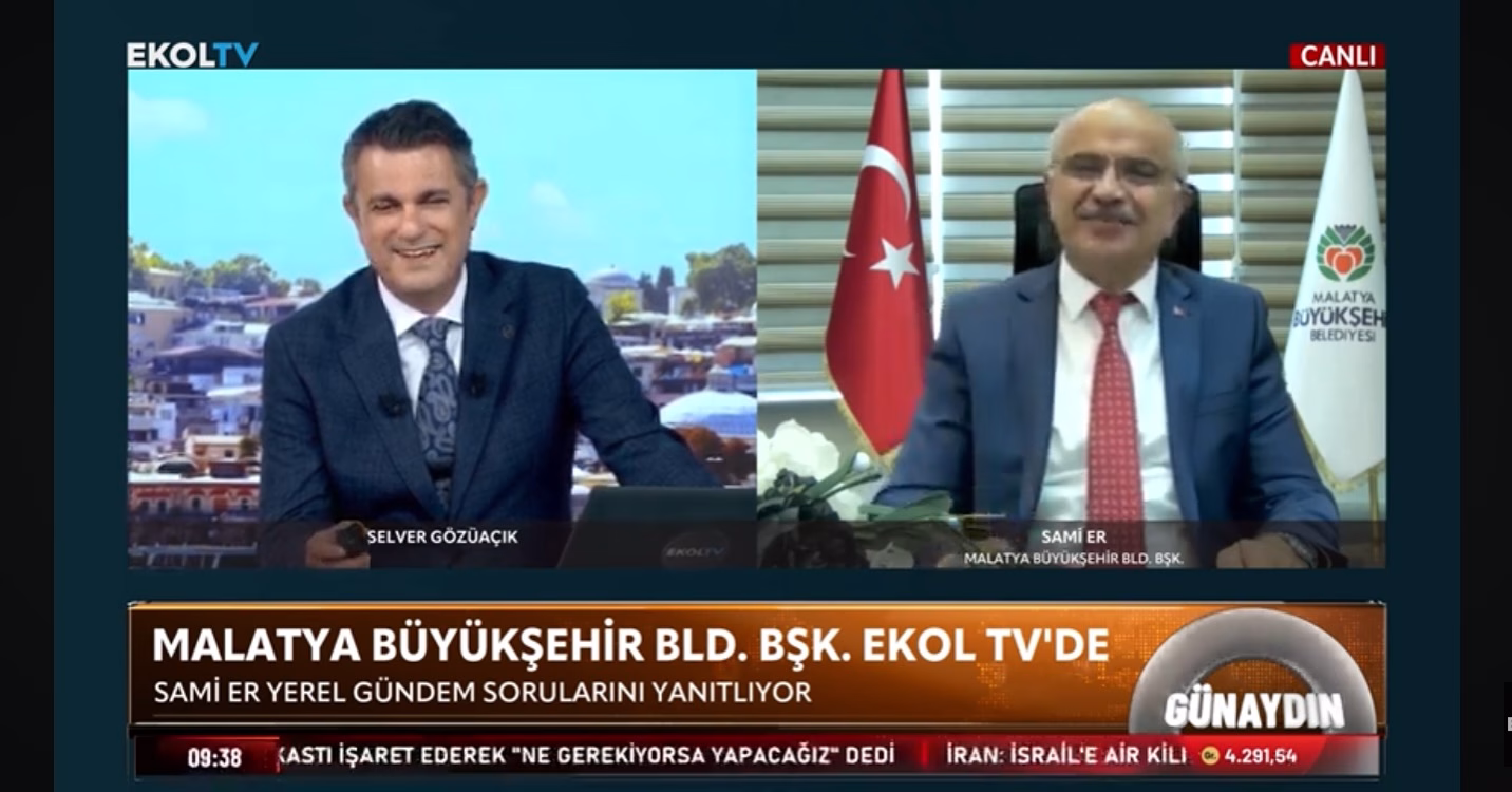 Büyükşehir Belediye Başkanı Sami ER, Günaydın Programında Canlı Yayın Konuğu