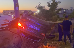 Malatya’da kamyon ile otomobilin karıştığı trafik kazasında 1’i ağır olmak