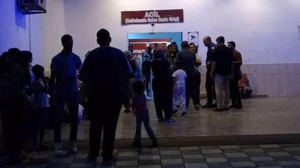 Malatya’nın Yeşilyurt ilçesine bağlı Samanköy Konteyner Kent’te akşam saatlerinde meydana