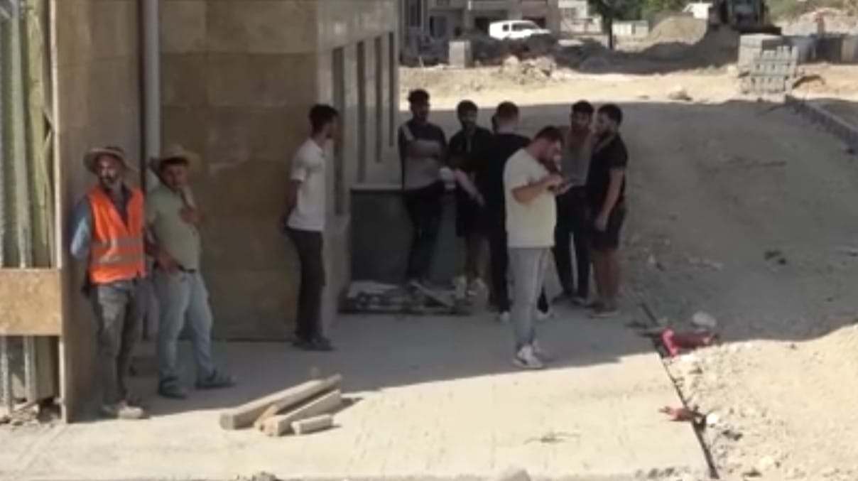 Malatya’nın Battalgazi ilçesi Tandoğan Mahallesi’nde bulunan bir şantiye alanında meydana