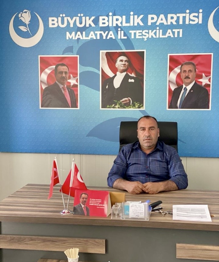 BBP Battalgazi Başkanı Abdullah Daşkıran’dan 30 Ağustos Mesajı Büyük Birlik Partisi (BBP) Malatya Battalgazi İlçe Başkanı Abdullah Daşkıran,