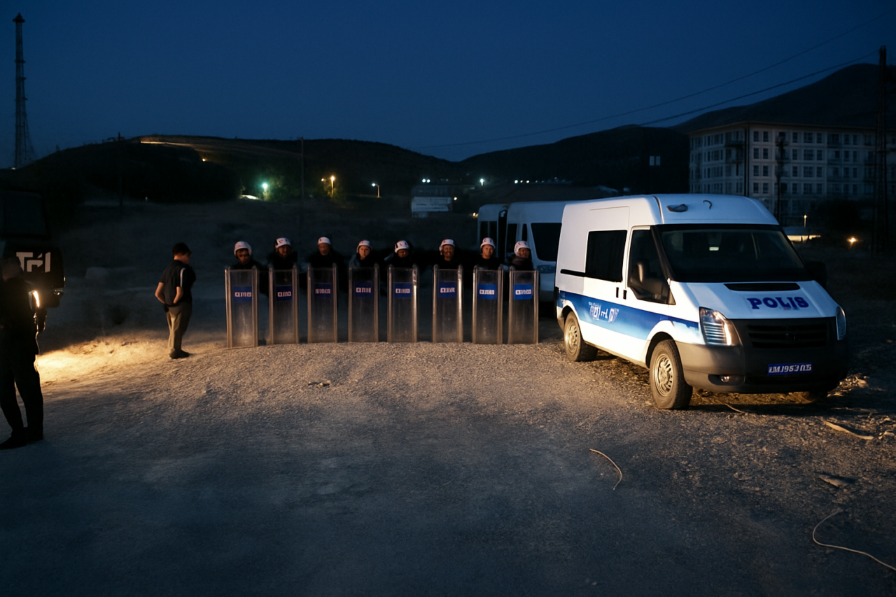 Malatya’da TOKİ Şantiyesinde Silahlı ve Bıçaklı Kavga: 7 Yaralı, Konteynerler