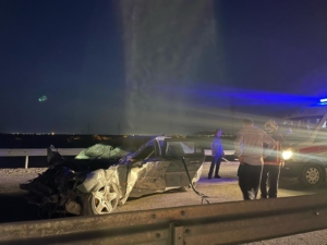 Malatya Kuzey Çevre Yolu’nda akşam saatlerinde meydana gelen trafik kazasında,
