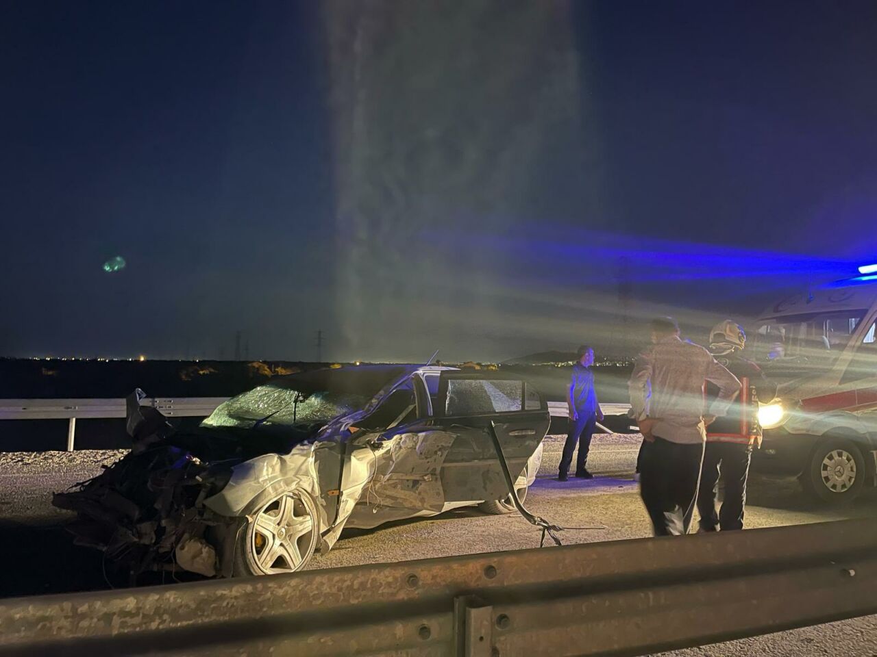 Malatya Kuzey Çevre Yolu’nda akşam saatlerinde meydana gelen trafik kazasında,