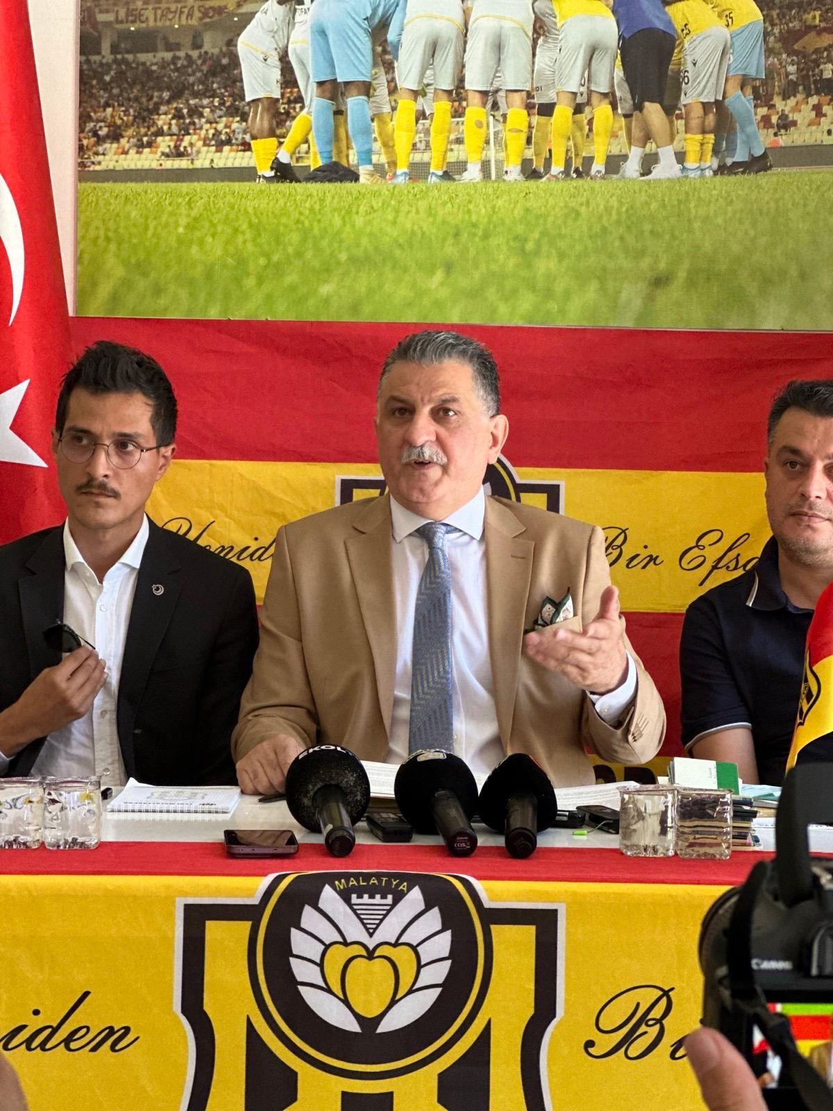 Yeni Malatyaspor Kulübü’nden yapılan açıklamada, mevcut Başkan Haşim Karadağ’ın görevini