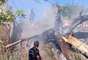 Malatya’nın Kuluncak ilçesine bağlı İlisuluk Mahallesi’nde, orta gerilim hattının yüksek