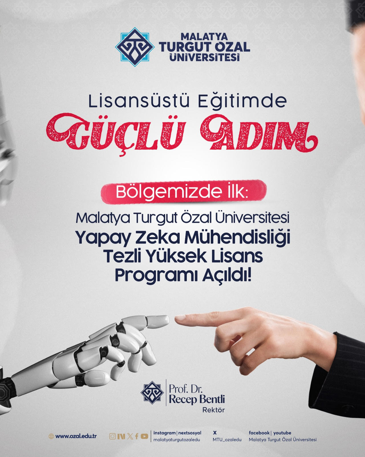 Malatya Turgut Özal Üniversitesi (MTÜ), Türkiye’nin yükseköğretim vizyonu doğrultusunda yeni