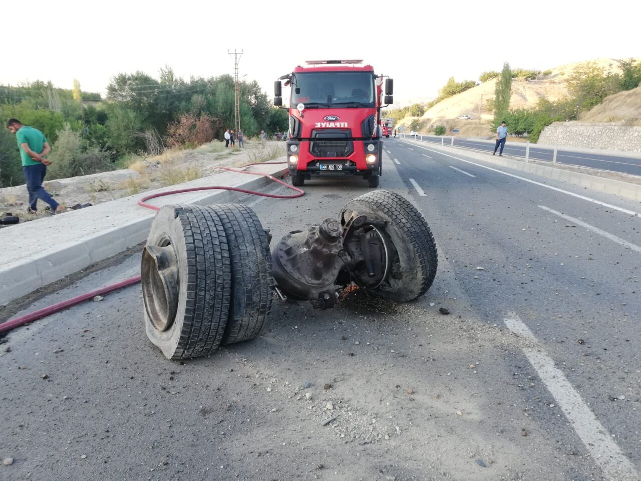 Malatya’nın Darende ilçesine bağlı Ulupınar Mahallesi’nde meydana gelen trafik kazasında