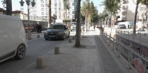 Malatya’da deprem sonrası artan inşaat faaliyetleri, Kanalboyu Caddesi’ni adeta şantiye