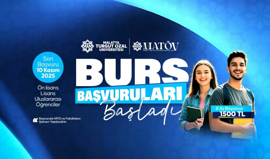 Malatya Turgut Özal Üniversitesi Geliştirme Vakfı’ndan Öğrencilere Burs Desteği Malatya Turgut Özal Üniversitesi Geliştirme Vakfı (MATÖV), 2025-2026 eğitim yılı