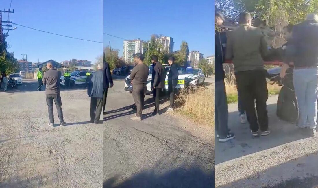 Malatya'nın Yeşilyurt ilçesi Tecde Mahallesi'nde bir kamyonet ile elektrikli bisikletin