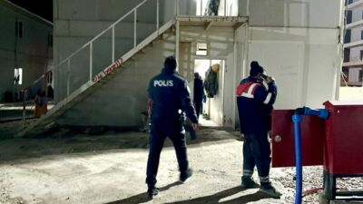 Malatya'nın Taştepe Mahallesi'ndeki TOKİ şantiye alanında çalışan Derviş Sontay (38),