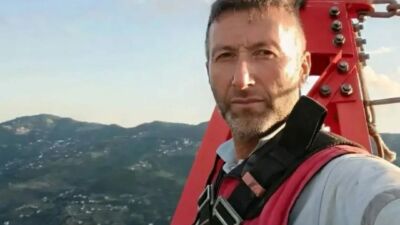 Malatya'nın Darende ilçesinde yüksek gerilim enerji nakil hattında bakım çalışması