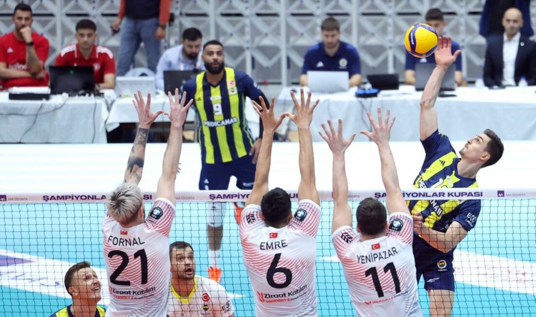 AXA Sigorta Şampiyonlar Kupası'nda Ziraat Bankkart, Fenerbahçe Medicana'yı 3-1 yenerek
