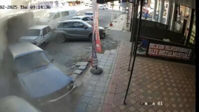 Malatya’da freni arızalanan hafriyat kamyonunun 15 araca ve bir elektrik