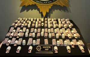 Malatya’da düzenlenen narkotik operasyonunda 7 bin 881 adet sentetik ecza