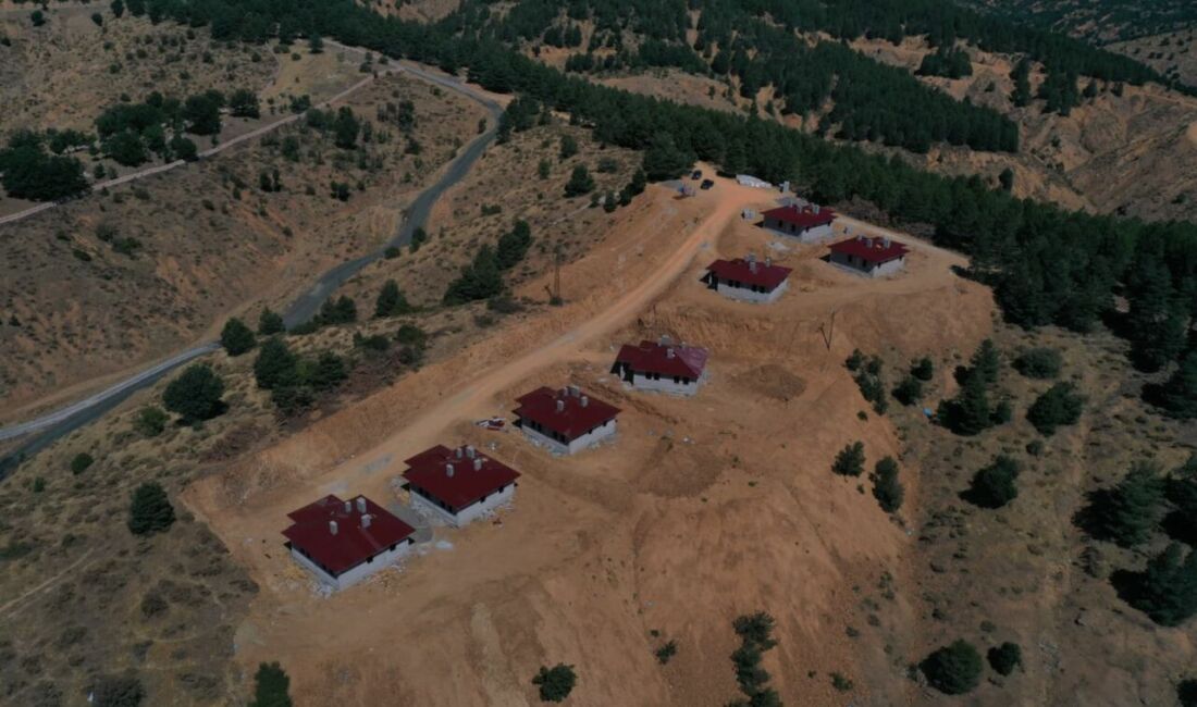 Depremden etkilenen Pütürge köylerinde betonarme konut inşası için P324 ve