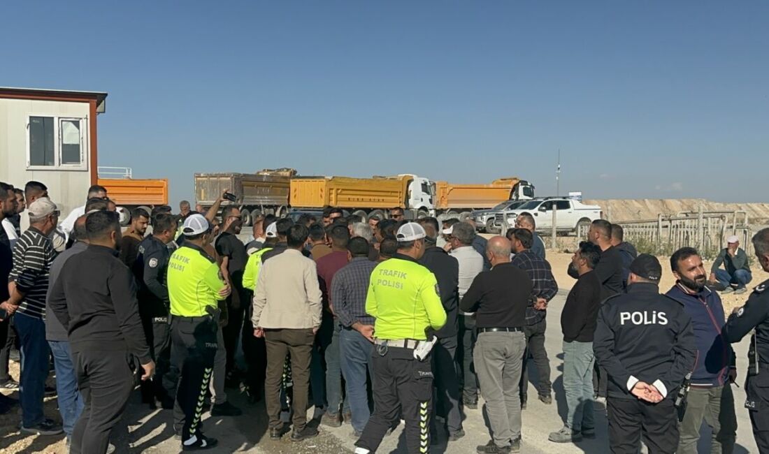 Malatya’da hafriyat kamyonu sürücüleri, trafik ekiplerince haksız yere ceza kesildiğini