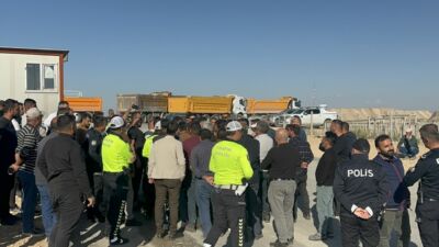 Malatya’da hafriyat kamyonu sürücüleri, trafik ekiplerince haksız yere ceza kesildiğini
