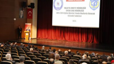 Battalgazi ve Yeşilyurt ilçelerinde görev yapan okul idarecilerinin katıldığı toplantıda,