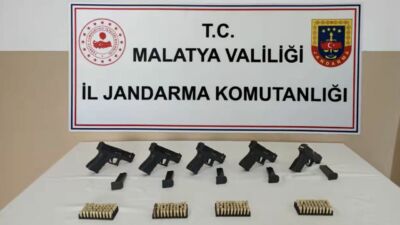 Malatya İl Jandarma Komutanlığı ekiplerince Yeşilyurt ilçesinde düzenlenen operasyonda 5