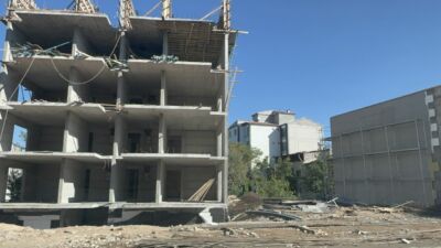 Malatya Yeşilyurt'ta, rezerv alan projesi kapsamındaki bir inşaatta feci bir