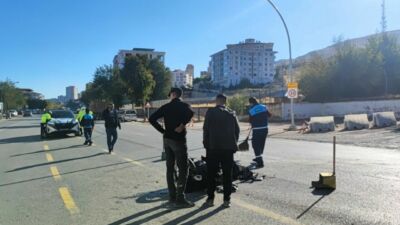 Malatya’nın Battalgazi ilçesi Fırat Mahallesi'nde meydana gelen trafik kazasında, hafriyat