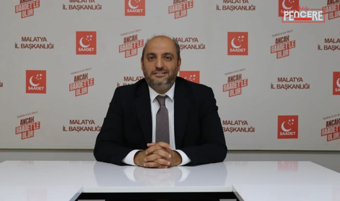 Saadet Partisi Malatya İl Başkanı Av. Hamza Paşahan, bakımsızlık ve