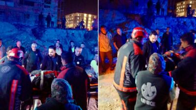 Malatya'nın Battalgazi ilçesindeki TOKİ şantiyesinde çalışan bir işçi, asansör boşluğuna