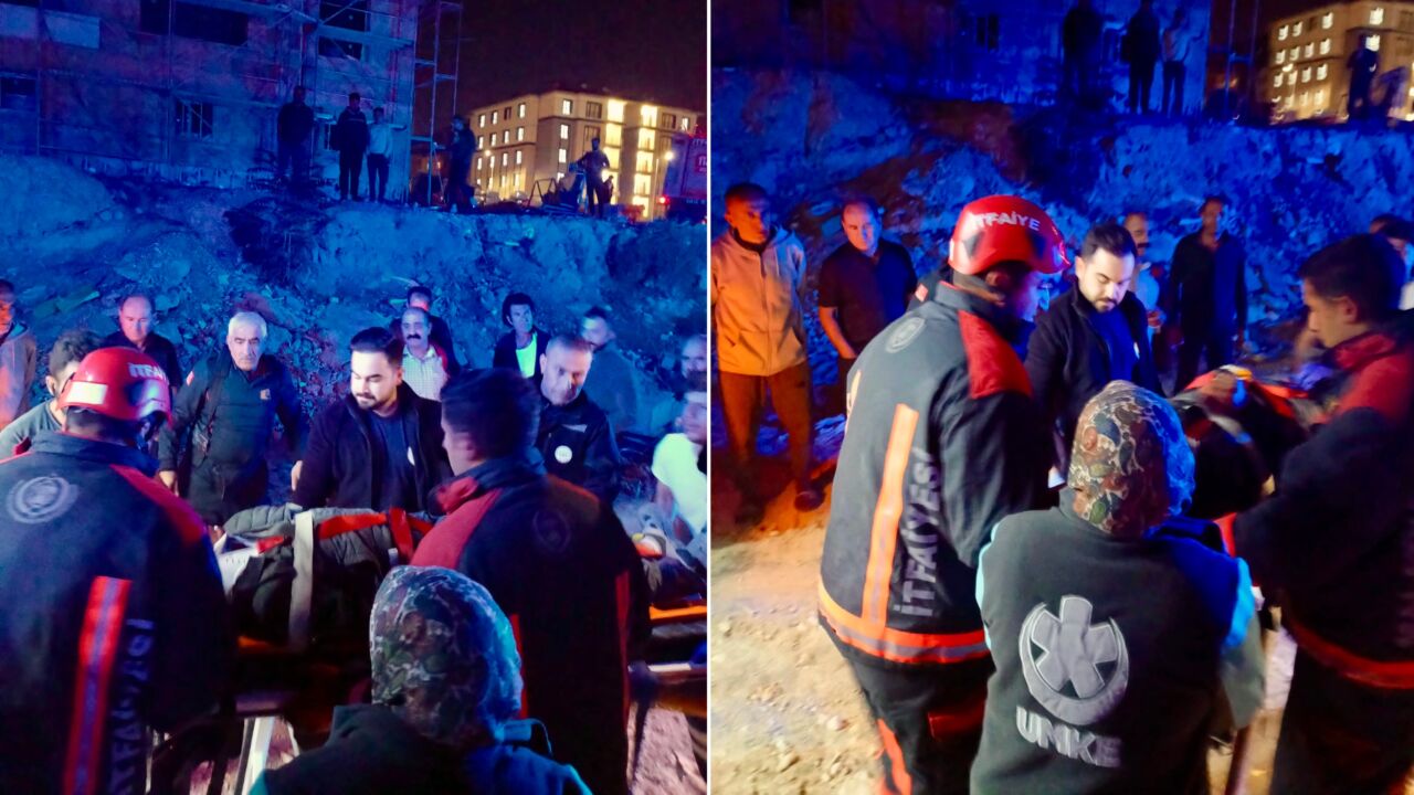 Malatya'nın Battalgazi ilçesindeki TOKİ şantiyesinde çalışan bir işçi, asansör boşluğuna