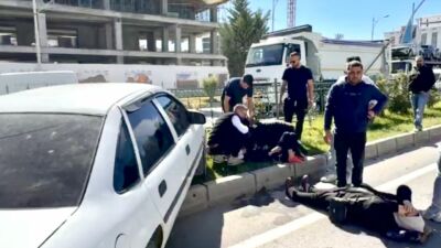 Malatya'da, çevreyolu üzerinde seyir halinde olan bir otomobil, iddialara göre