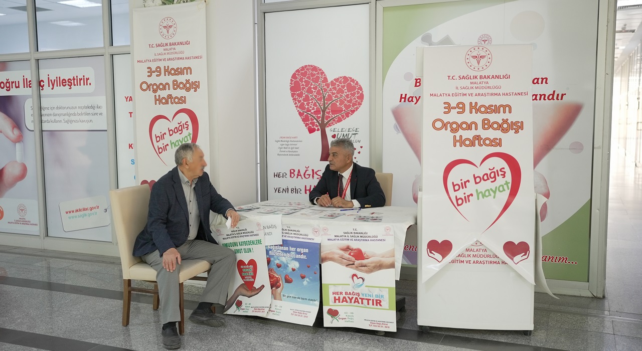 3–9 Kasım Organ Bağışı Haftası kapsamında Malatya Eğitim ve Araştırma