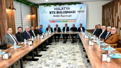 Yeşilyurt Belediye Başkanı İlhan Geçit, iş dünyası temsilcileriyle bir araya