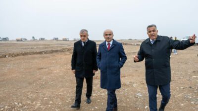 Malatya’da 8 milyon m³ hafriyatın ayrıştırıldığı döküm sahasında incelemelerde bulunan