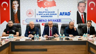 Malatya Valisi Seddar Yavuz, İl Afet Risk Azaltma Planı toplantısında