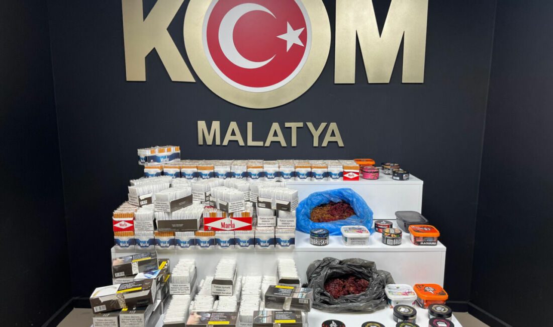 Malatya Emniyet Müdürlüğü, 18-27 Kasım tarihleri arasında gerçekleştirdiği kaçakçılıkla mücadele