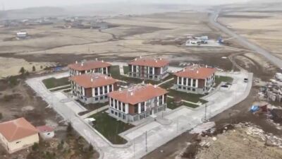 Malatya'nın Arguvan ilçesinde tamamlanan 57 konutluk toplu yaşam projesinde heyecan