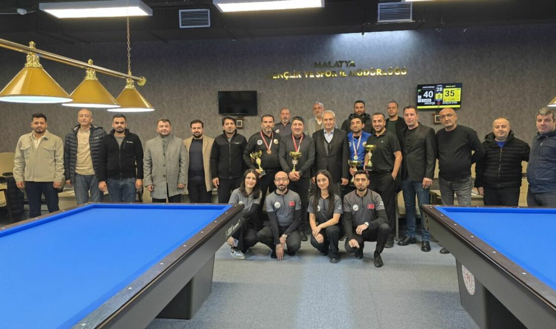 Battalgazi Belediyesi ve Türkiye Bilardo Federasyonu iş birliğinde düzenlenen 3.