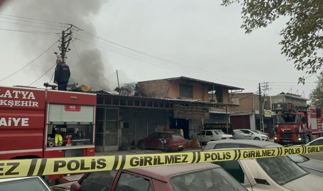Malatya’nın Çavuşoğlu Mahallesi’nde bulunan sanayi sitesinde bir oto kaporta tamircisinin
