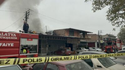 Malatya’nın Çavuşoğlu Mahallesi’nde bulunan sanayi sitesinde bir oto kaporta tamircisinin