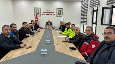 Doğanşehir Kaymakamı Ahmet Fatih Sungur başkanlığında, 2025–2026 kış sezonu öncesi