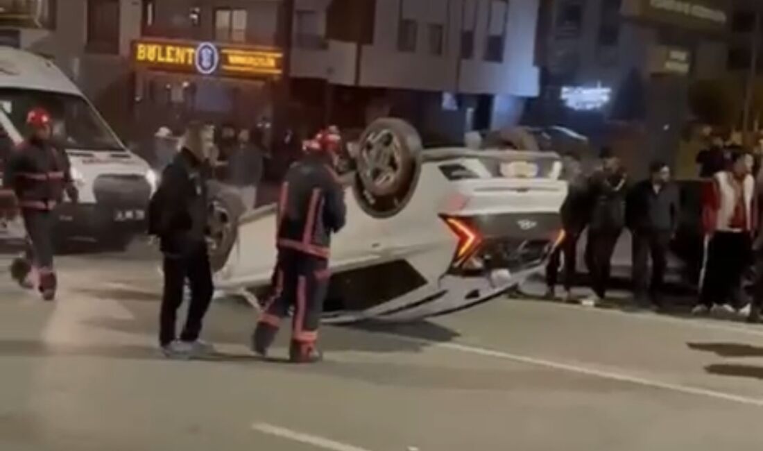Malatya'nın Yeşilyurt ilçesindeki Altın Kayısı Bulvarı üzerinde gece geç saatlerde